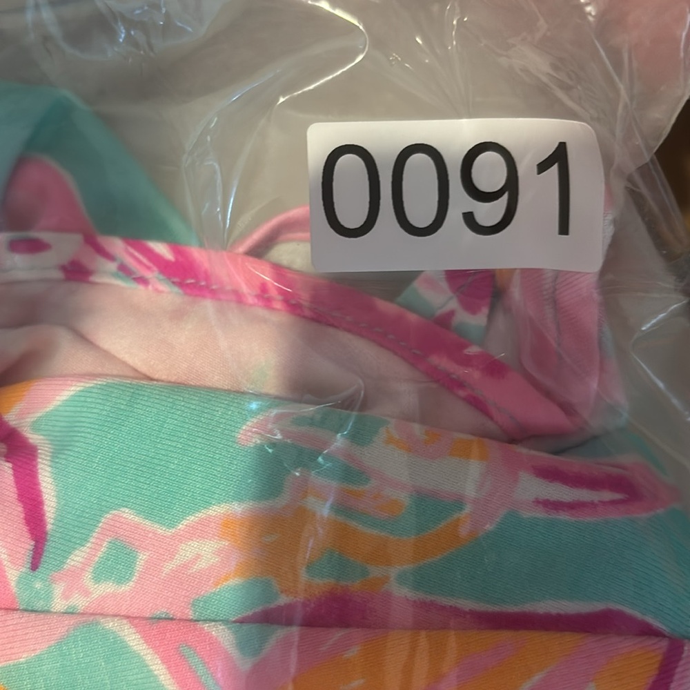 Lilly Pulitzer Fontaine Wrap Dress. Surf Blue Bonita Blooms Size Medium NWT - Picture 9 of 9